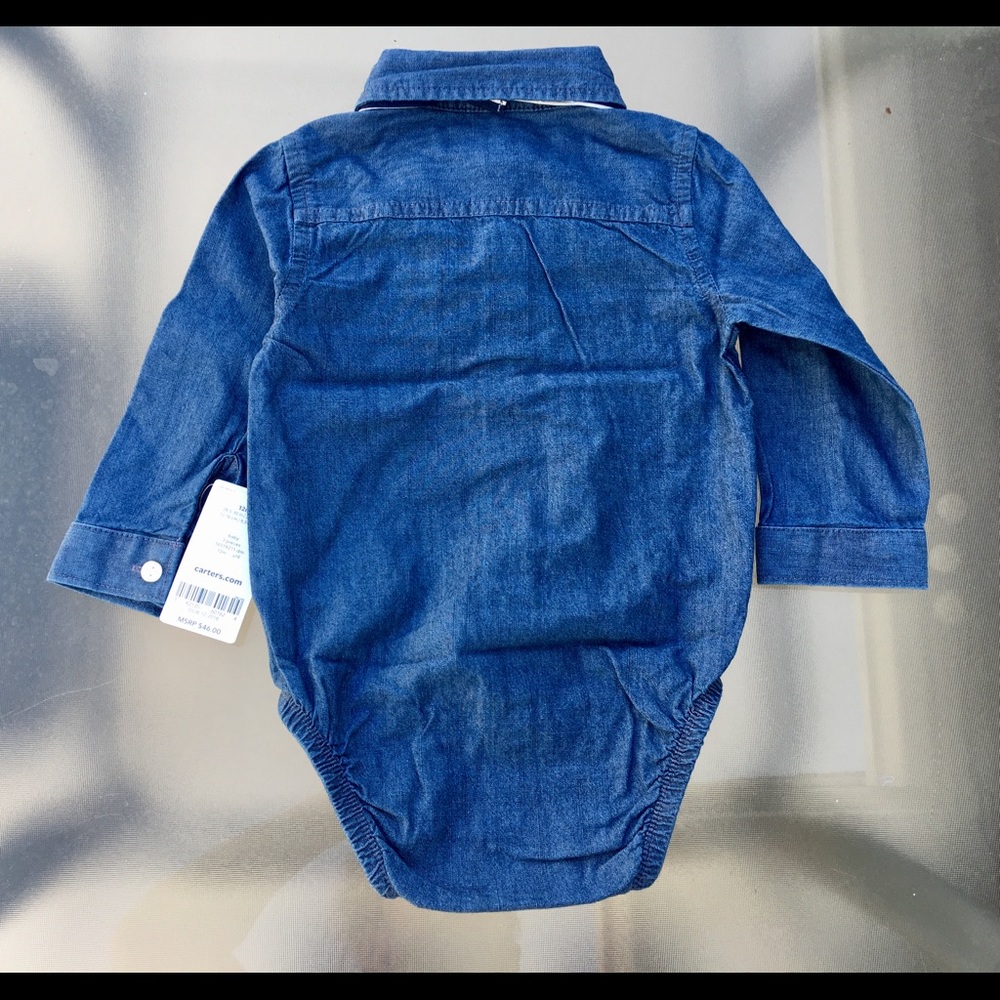 3-PC bodysuit, Pants & bowtie Set 👶 - Picture 5 of 8